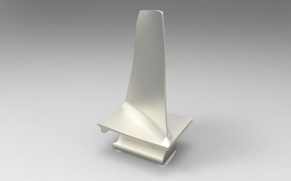 Modèle 3D d'une ailette Ailette